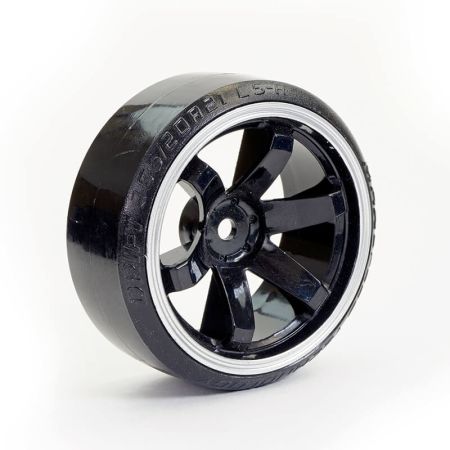 Fastrax 1:10th Street/Drift Tyre 6-Spoke Wheel (6mm Offset) - Black With White Trim (FAST0086BKW) Fastrax 1:10th Street/Drift Tyre 6-Spoke Wheel (6mm Offset) - Black With White Trim (FAST0086BKW)