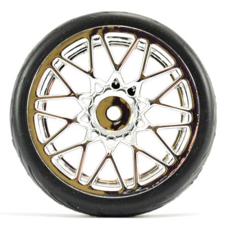 Fastrax 1:10th Street/Tread Tyre Star Spoke Chrome Wheel (FAST0089C) Fastrax 1:10th Street/Tread Tyre Star Spoke Chrome Wheel (FAST0089C)