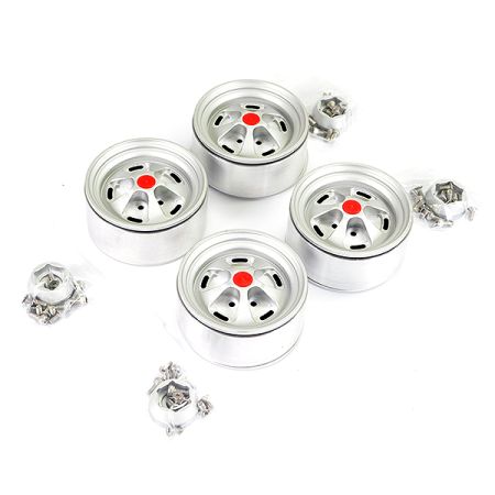 Fastrax Aluminum Beadlock Star 1.9" Wheels - Silver (4Pc) (FAST0140S) Fastrax Aluminum Beadlock Star 1.9" Wheels - Silver (4Pc) (FAST0140S)