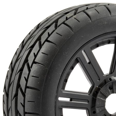 Fastrax 1:8th Eagle Tread Mounted On 8-Spoke Black (Pr) (FAST1015B) Fastrax 1:8th Eagle Tread Mounted On 8-Spoke Black (Pr) (FAST1015B)