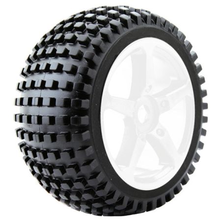 Fastrax 1:8th Truggy Rock Mtd On 5-Spoke White 0 Offset(Pr) (FAST1094W-0) Fastrax 1:8th Truggy Rock Mtd On 5-Spoke White 0 Offset(Pr) (FAST1094W-0)