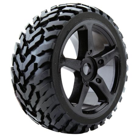 Fastrax 1:8th Truggy Arrow Mtd On 5-Spoke Black 0 Offset(Pr) (FAST1096B-0) Fastrax 1:8th Truggy Arrow Mtd On 5-Spoke Black 0 Offset(Pr) (FAST1096B-0)