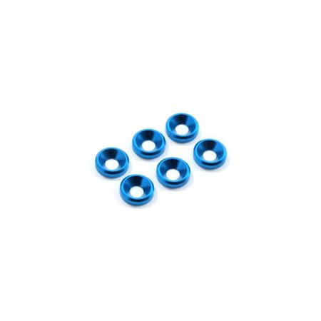 Fastrax M3 Csk Washer Blue (6) (FAST140) Fastrax M3 Csk Washer Blue (6) (FAST140)