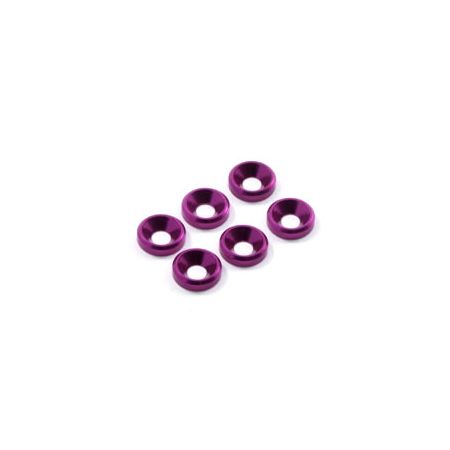 Fastrax M3 Csk Washer Purple (6) (FAST140P)