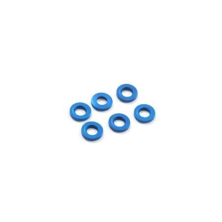 Fastrax M3 Flat Washer Blue 1.0mm (6) (FAST142-2) Fastrax M3 Flat Washer Blue 1.0mm (6) (FAST142-2)