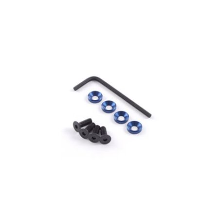 Fastrax M4 Engine Mounts W/F.H.Screws Blue (FAST148) Fastrax M4 Engine Mounts W/F.H.Screws Blue (FAST148)