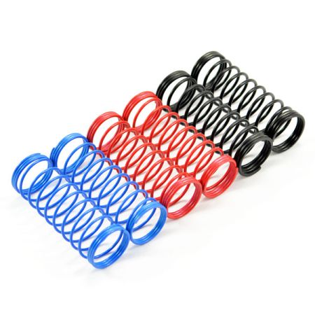 Fastrax 1:10th 85mm Spring Set Soft/Blue,Med/Red,Hard/Black (FAST157-S) Fastrax 1:10th 85mm Spring Set Soft/Blue,Med/Red,Hard/Black (FAST157-S)
