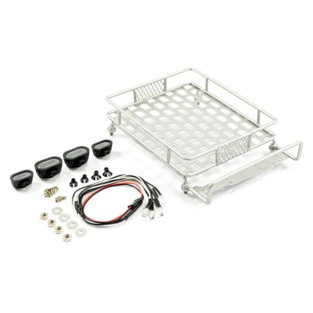 Fastrax Silver Aluminium Luggage Rack W/Led Lamps L165mm X W112mm (FAST2300S) Fastrax Silver Aluminium Luggage Rack W/Led Lamps L165mm X W112mm (FAST2300S)