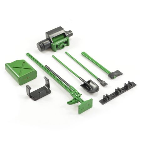 Fastrax Scale 6-Piece Tool Set Green/Black Painted (FAST2334) Fastrax Scale 6-Piece Tool Set Green/Black Painted (FAST2334)