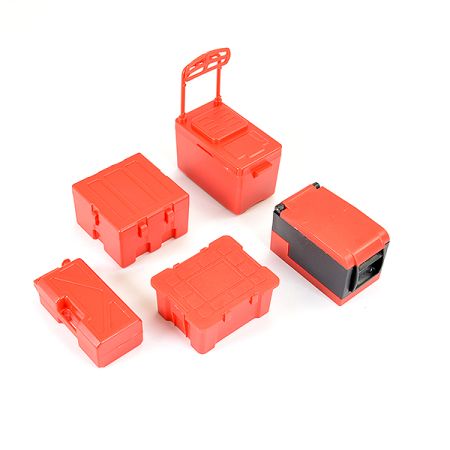 Fastrax Scale 5Pcs Tool & Cooler Case Set - Red (FAST2355R)