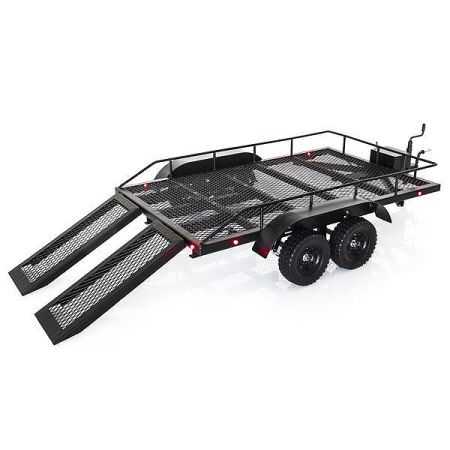 Fastrax Scale Dual Axle Truck Car Trailer W/Ramps & Leds (FAST2372L) Fastrax Scale Dual Axle Truck Car Trailer W/Ramps & Leds (FAST2372L)