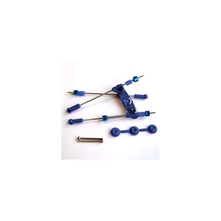 Fastrax Pre-Assembled Throttle/Brake Linkage Set Blue Fastrax Pre-Assembled Throttle/Brake Linkage Set Blue