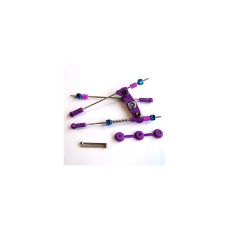 Fastrax Pre-Assembled Throttle/Brake Linkage Set Purple