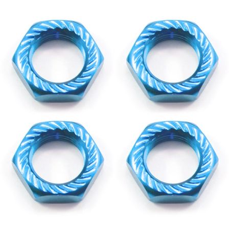 Fastrax 17mm X 1.0 Blue Serrated Wheel Nuts fits RC8 (4Pcs) Fastrax 17mm X 1.0 Blue Serrated Wheel Nuts fits RC8 (4Pcs)