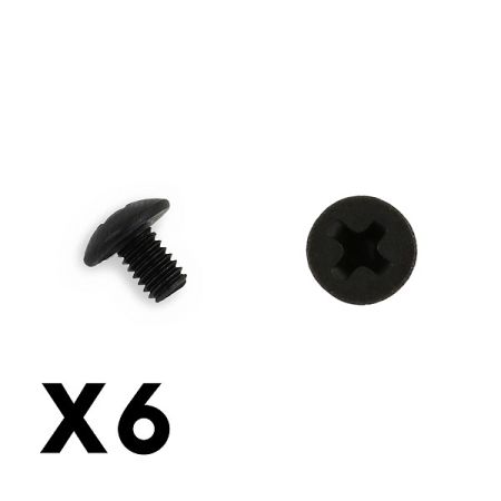 FTX Philips/Cross Head Hex Screw 6pcs M4*6 (FTX6529) FTX Philips/Cross Head Hex Screw 6pcs M4*6 (FTX6529)