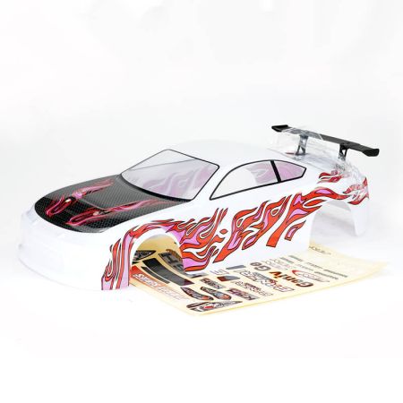 FTX Banzai Pre-Painted Body Shell W/Decals & Wing - White (FTX6596W)