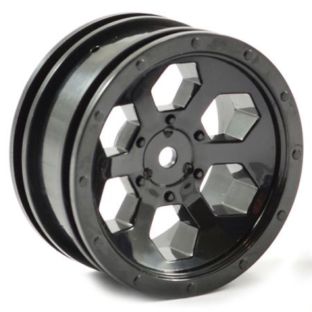 FTX Outback 6Hex Wheel (2) - Black (FTX8168B)
