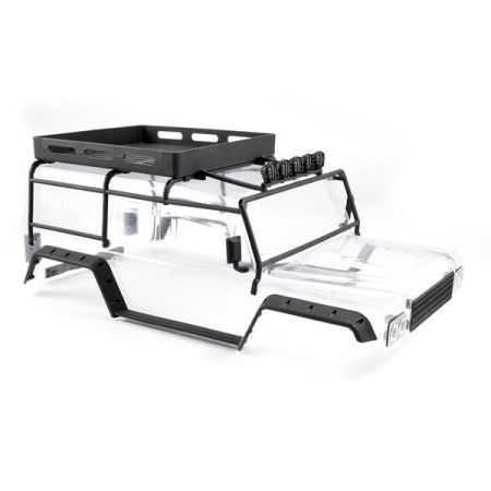 FTX Kanyon Clear Body W/Roll Cage, Spotlights & Tray (FTX8488)