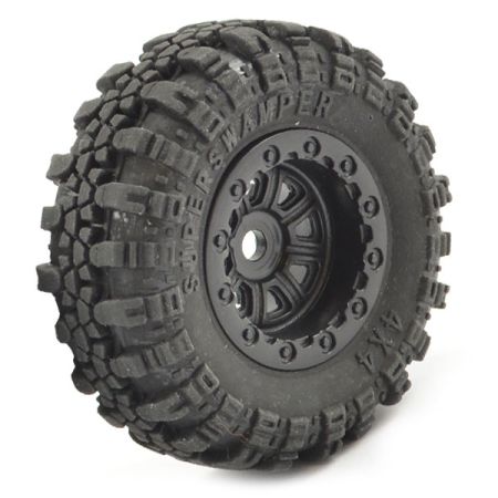 FTX Outback Mini Swamper Tire & Wheel Set - Black (4pcs) (FTX8859BK) FTX Outback Mini Swamper Tire & Wheel Set - Black (4pcs) (FTX8859BK)