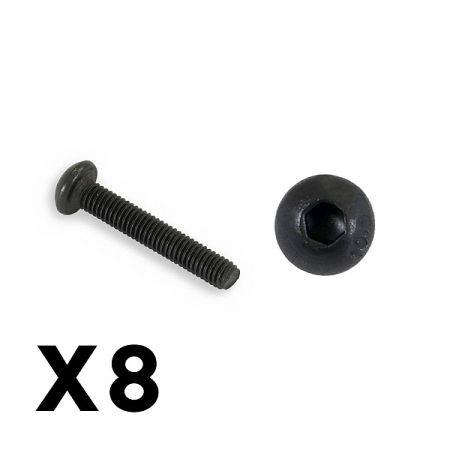 FTX Outback Fury Button Head 3 X 18mm Hex Screw (8pcs) (FTX9189) FTX Outback Fury Button Head 3 X 18mm Hex Screw (8pcs) (FTX9189)