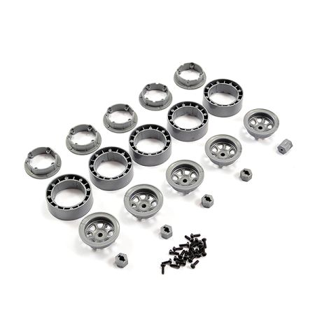 FTX Mini Outback 2.0 Bead Lock Wheel Set (5) (FTX9307) FTX Mini Outback 2.0 Bead Lock Wheel Set (5) (FTX9307)
