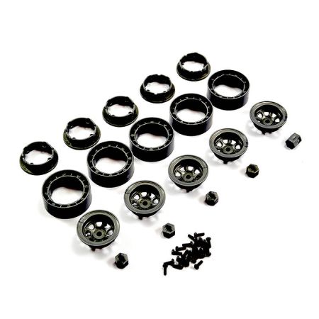FTX Mini Outback 2.0 Bead Lock Wheel Set (5) (FTX9307BK) FTX Mini Outback 2.0 Bead Lock Wheel Set (5) (FTX9307BK)