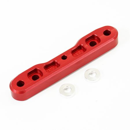 FTX DR8 Front Fr Alum. Lower Cnc Suspension Mount - Red (FTX9632R)