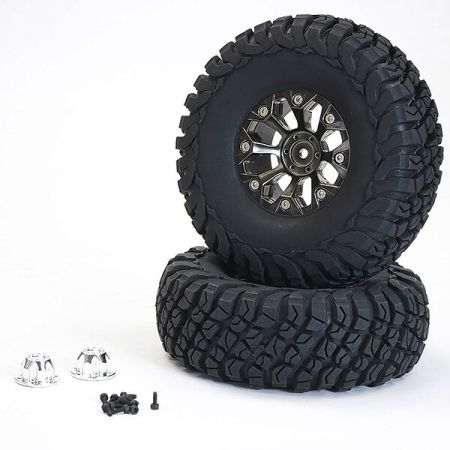 FTX Texan 1:10 Mounted Tyres O N 8-Spoke Beadlock Wheels (Pr) (FTX9878BK) FTX Texan 1:10 Mounted Tyres O N 8-Spoke Beadlock Wheels (Pr) (FTX9878BK)