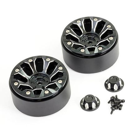 FTX Texan 1:10 Aluminum Beadlock 8-Spoke Wheels (Pr) (FTX9921BK) FTX Texan 1:10 Aluminum Beadlock 8-Spoke Wheels (Pr) (FTX9921BK)