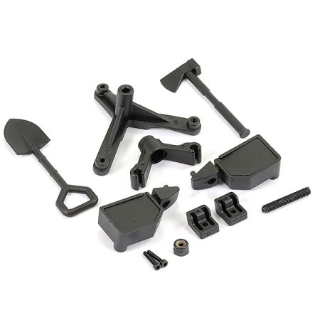 FTX Outback Geo 4X4 Moulded Body Mirror/Tool/Spare Mount (FTX9932A) FTX Outback Geo 4X4 Moulded Body Mirror/Tool/Spare Mount (FTX9932A)