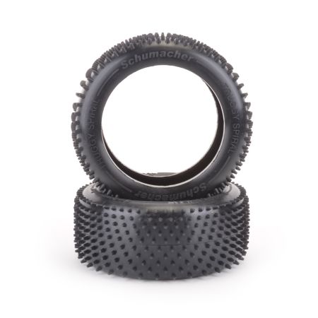 Schumacher Truggy Spiral Tyre - Yellow - pr (G404) Schumacher Truggy Spiral Tyre - Yellow - pr (G404)