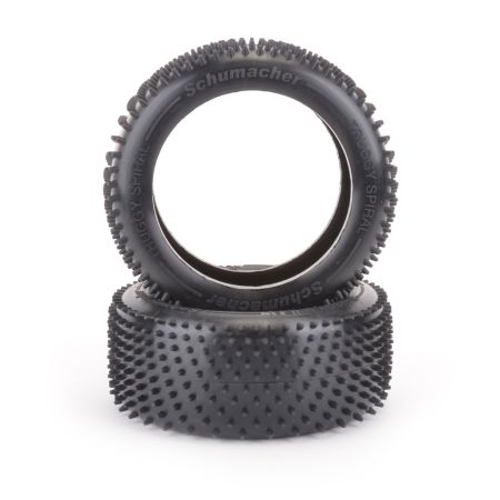 Schumacher Truggy Spiral Tyre - Silver - pr (G405) Schumacher Truggy Spiral Tyre - Silver - pr (G405)