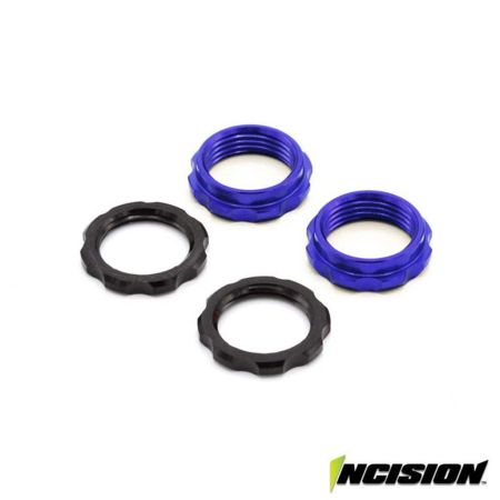 Vanquish S8E Machined Spring Collars Blue (IRC00519) Vanquish S8E Machined Spring Collars Blue (IRC00519)