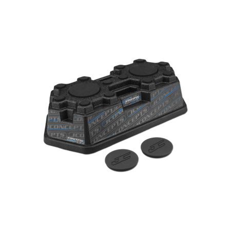 JConcepts Finnisher Car Stand-Black w/Pads & Logo Plugs (JC2370M) JConcepts Finnisher Car Stand-Black w/Pads & Logo Plugs (JC2370M)