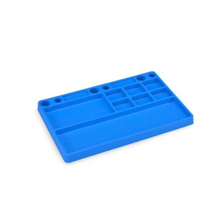 JConcepts JConcepts Parts Tray, Rubber Material-Blue (JC2550-1)