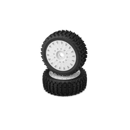 JConcepts Magma-Yellow, Pre-Mount on White #3395 Wheels (JC3060-1097) JConcepts Magma-Yellow, Pre-Mount on White #3395 Wheels (JC3060-1097)