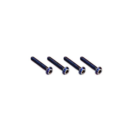 jConcepts 3x18mm Top Hat Titanium Screw - Burnt Blue - 4pc (JC5043-1) jConcepts 3x18mm Top Hat Titanium Screw - Burnt Blue - 4pc (JC5043-1)