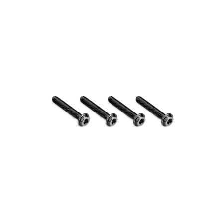 jConcepts 3x18mm Top Hat Titanium Screw-Stealth Black - 4pc (JC5043-2) jConcepts 3x18mm Top Hat Titanium Screw-Stealth Black - 4pc (JC5043-2)