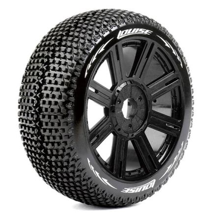 Louise RC B-Turbo 1:8 Fr/Rr Super Soft Hex 17mm Spoke Black (L-T3104VB) Louise RC B-Turbo 1:8 Fr/Rr Super Soft Hex 17mm Spoke Black (L-T3104VB)