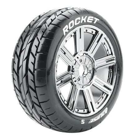 Louise RC B-Rocket 1:8 Fr/Rr Soft Hex 17mm Spoke Black Chrome (L-T3190SBC) Louise RC B-Rocket 1:8 Fr/Rr Soft Hex 17mm Spoke Black Chrome (L-T3190SBC)