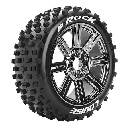 Louise RC B-Rock 1:8 Fr/Rr Soft Hex 17mm Spoke Black Chrome (L-T3270SBC) Louise RC B-Rock 1:8 Fr/Rr Soft Hex 17mm Spoke Black Chrome (L-T3270SBC)