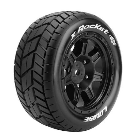 Louise RC X-Rocket Black Mounted Arrma Kraton 8S Hex 24mm (L-T3295BM) Louise RC X-Rocket Black Mounted Arrma Kraton 8S Hex 24mm (L-T3295BM)