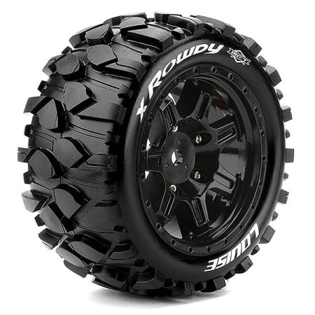 Louise RC X-Rowdy Black Xmaxx Mounted 24mm Hex (L-T3351B) Louise RC X-Rowdy Black Xmaxx Mounted 24mm Hex (L-T3351B)