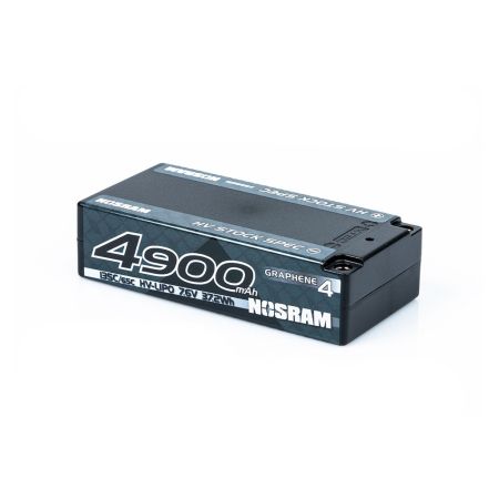 Nosram LiPo 4900mAh G4 HV Stock Shorty 7.6v (NR999651) Nosram LiPo 4900mAh G4 HV Stock Shorty 7.6v (NR999651)