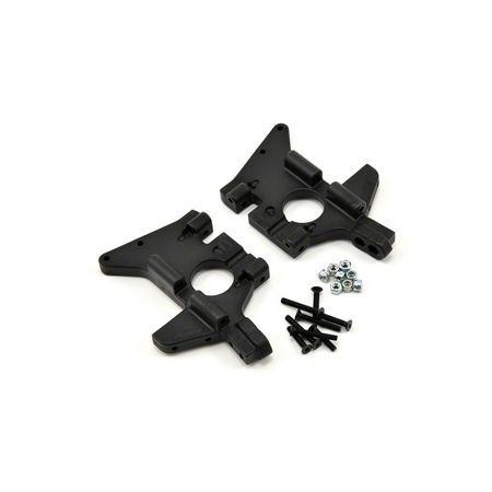 RPM T/E-Maxx Front Bulkheads Black RPM T/E-Maxx Front Bulkheads Black