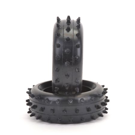 Schumacher Full Spike - Front Tyres - Yellow CAT (pr) (T652) Schumacher Full Spike - Front Tyres - Yellow CAT (pr) (T652)