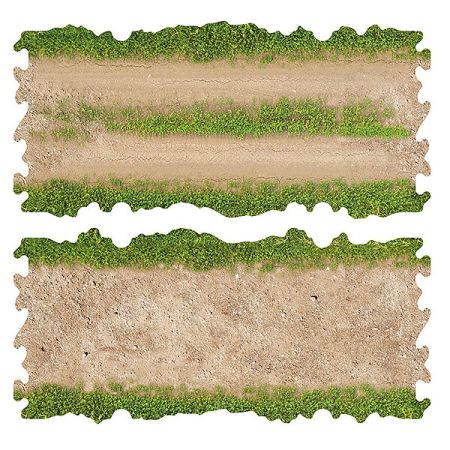 Crawler Park 2 X Dirt And Grass Straights For 1/24 Rc Crawler Park (TWDTRK004) Crawler Park 2 X Dirt And Grass Straights For 1/24 Rc Crawler Park (TWDTRK004)