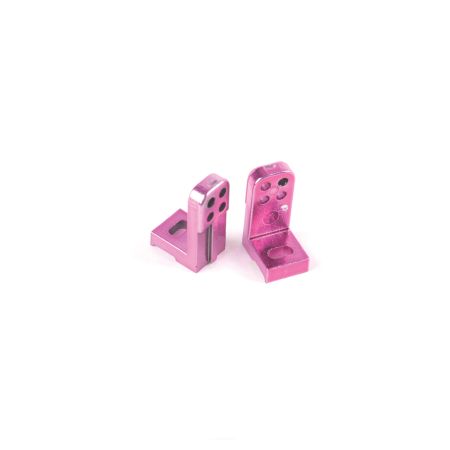 Schumacher Servo Mounts; Lay Down-Purple Chrome Schumacher Servo Mounts; Lay Down-Purple Chrome