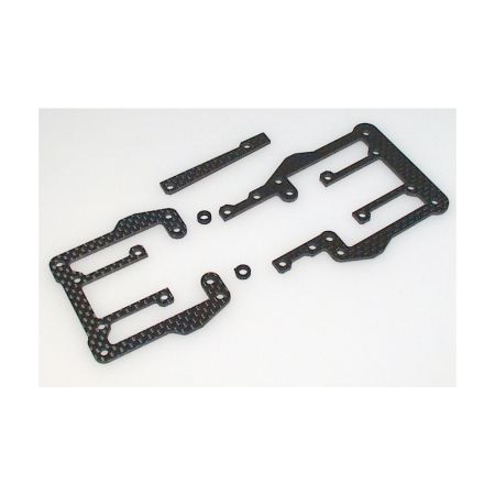 Schumacher C/F Teemu Riser Plates ; 2.0mm - Mi2