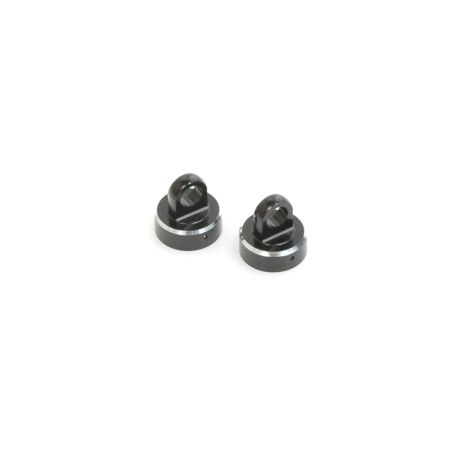 Schumacher Race Shock Top Cap (pr) - Black Unvented